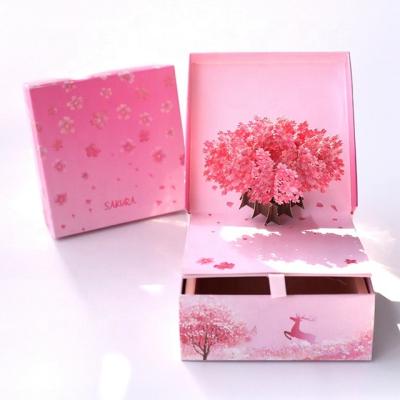 China Handmade Custom Gift Craft 3d Pop Up Paper Packaging Crate Bag Gift Boxes for sale