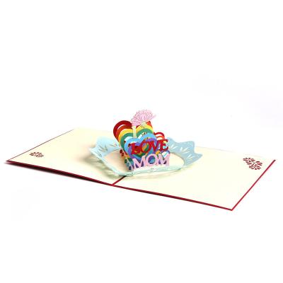 China Europe Customized Love Mom Series 3D Greeting Cards for Mother's Day and Mom's Birthday for sale