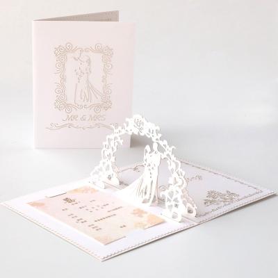 China Europe luxury design wedding invitation hot sale white card for party invitation for sale