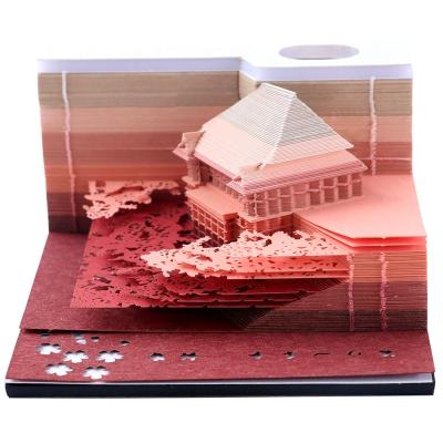 China Creative Japan Craft Treehouse Mail Notes DIY Note Paper Art Building Block 3D Creative Sticky Notes Memo Pads Stickers for sale