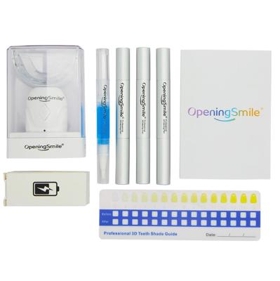 China Rechargeable Teeth Whitening Kit Home Use Led 32 Teeth Whitening Peroxide Lead Gel Professional Cordless Teeth Whitening Kit 4*20*17.5cm for sale