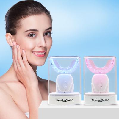 China OpeningSmile Reusable Home Red Blue Radio LED Light 2021 Rechargeable Teeth Whitening Led Light Private Logo for sale