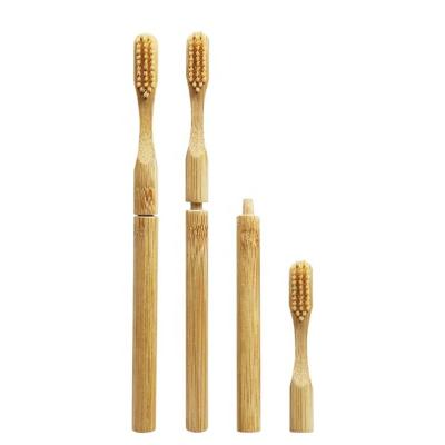 China Biodegradable Eco-friendly Bamboo Toothbrush With Replaceable Toothbrush Head for sale