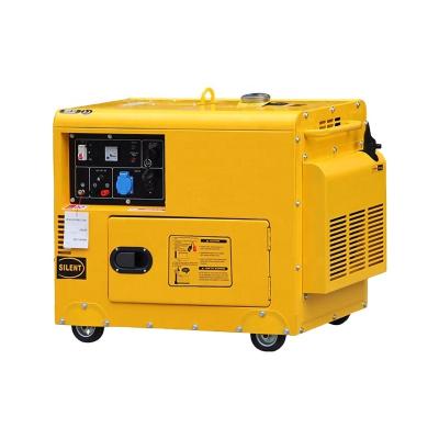 China 220V 380V 110V 5KVA 15KVA 4.5KW 4.6KW 5KW 5.5KW 6KW 6.5KW silent power portable welding diesel generator for sale BD-6500SE for sale