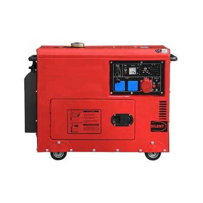 China High quality BD8500SEW 50hz Customized personal 60hz 6.5kva air cooled 6 KVA silent diesel generator BD-8500SE for sale