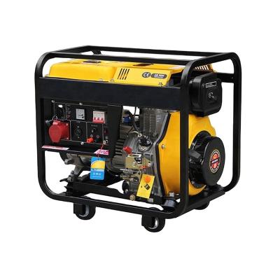 China 2022 New Arrival BD-7000 6kw 6kva 220V 380V Air Cooled Open Frame Portable Diesel Generator 12.5L for sale