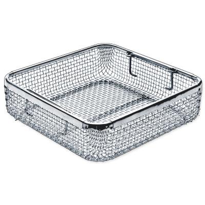 China Handicrafts 300 200 Micron Stainless Steel 304 316 Woven Wire Mesh Baskets for Storage for sale