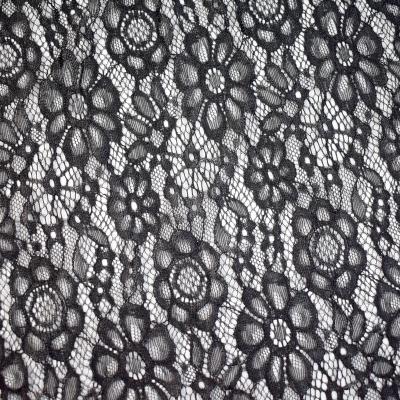 China 2021 Black Selx Organic Mesh Fabric Lace Mesh Fabric For Furniture Tulle Embroidery for sale