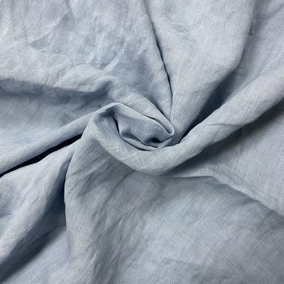 China Viable Linen Wholesale Fabric Clothing Fabric 100% Plain Sheer Linen Fabric For Shirts for sale