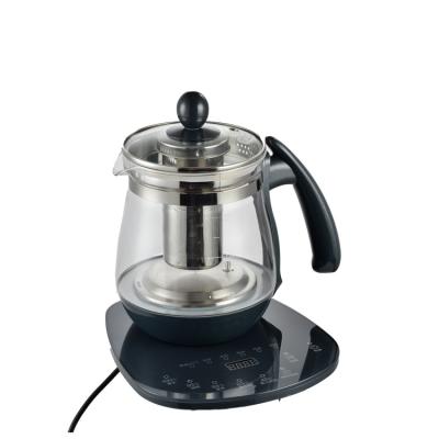 China 360 Degree Rotation Base Function Cooking High Quality Multi Function Glass Tea Kettle Coffee Kettle Glass Water Kettles for sale