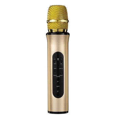 China K6L BT 5.0 Wireless Blue Tooth Speaker USB Functional Handheld Rechargeable Studio Recording UHF Karaoke Wireless Blue-tooth Microphone for sale