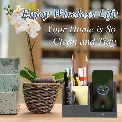 China New Design Qi Wireless Charger Office Home Multifunctional Mobile Phone Holder for Airpods/Airpods pro/iWatch for sale