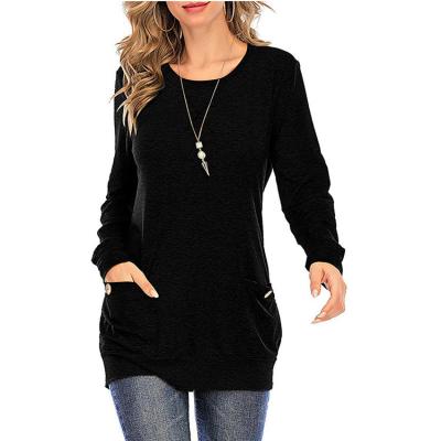 China 2021 viable hot sale autumn and winter ladies round neck long sleeve T-shirt leopard print color block top sweatshirt tie-dye hoodie for sale