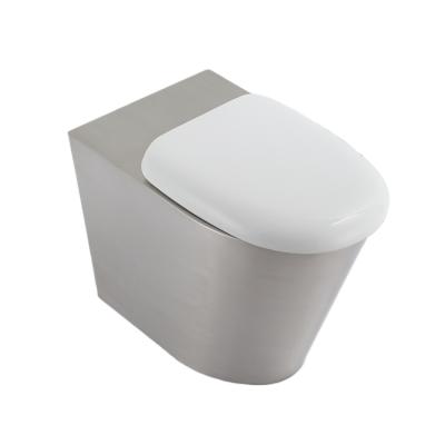 China Double-Flow Customized New Technology Stainless Steel Wall Hung Toilet Bowl for sale