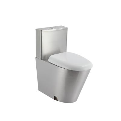 China Double-flow Professional Workmanship Sanitary Ware Stainless Steel Toilet Pan for sale