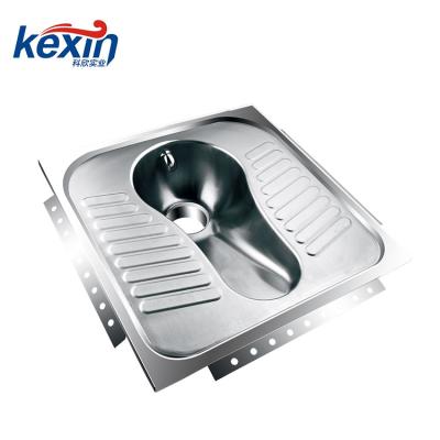 China With Modern Fender Stainless Steel Squat Pan , WC Sanitary Toilet for sale