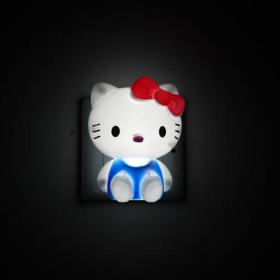 China Modern Energy Saving Anime Cartoon kt Cat Cat Switch Baby Smart Plug-in Night Light for sale