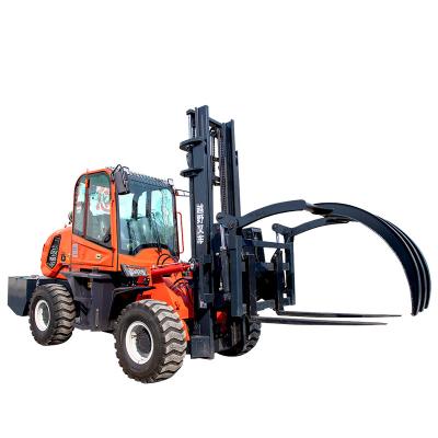 China food & Beverage factory ride-on offroad forklift 3ton forklift China supplier all terrain forklift price for sale