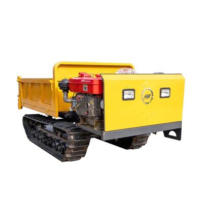 China Hot Sale Mini Hydraulic Dump All Terrain Crawler Truck Diesel Engine Crawler Work Truck Low Speed ​​Dumper For Cheap for sale