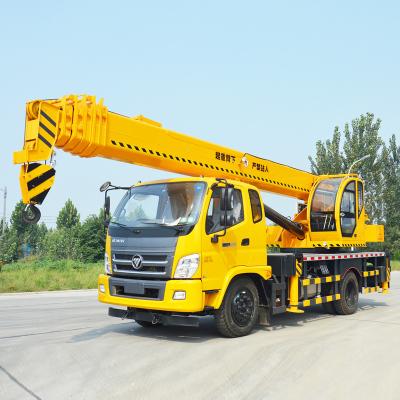 China CRANE TRUCK Hot Selling Hengwang Hydraulic Truck Crane 12 Ton Wheel Drive Farm Truck Mountain Crane for sale