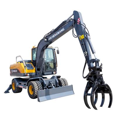 China High Quality Excavator Machinery Rubber Building Material Shops Hydraulic Mounted Wheel 8ton 9ton Price for sale