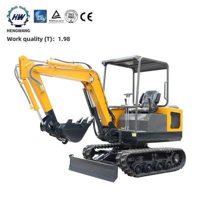 China Building material stores factory direct sales mini digger digger 1.8 ton small crawler mini excavator for sale for sale