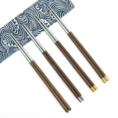 China Custom Sustainable Reusable 304 Stainless Steel Chopsticks Gold Plated High Quality Chopsticks Chopsticks for sale