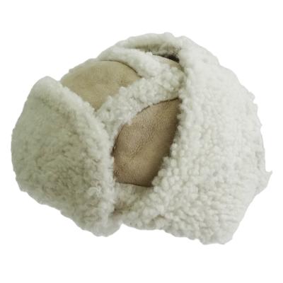 China breathable & Waterproof Full In Features Sheepskin Winter Face Fur Hat Double Double Russian for sale