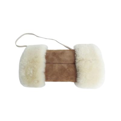 China New fashion soft shearling winter sheepskin miss warm hands for sale