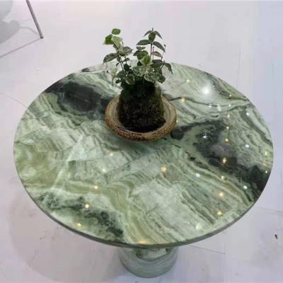 China Modern Ice Green Jade Marble Stone Jade Onyx Cold Marble Slabs Marble Tiles for sale