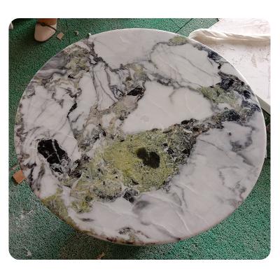 China Modern Hot Sale Green Emerald Marble Slabs Stone Table For Table Tops for sale