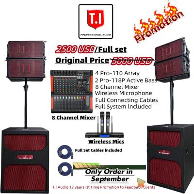 China NO Line array Pro 110 Event Promotional Product Active TI Pro Audio line array Speaker Sound System for sale