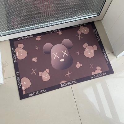 China Dongwo Washable Indoor Door Mats Non-Slip Absorbent Floor Mats Welcome Mat For Home Machine Washable Entrance Mat Office Doormat for sale