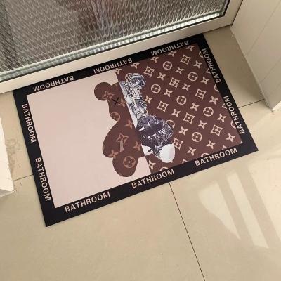 China Dongwo Washable Entrance Floor Mat For Entrance Home Outdoor Washable Blankets Mats Bedroom Front Door Indoor Entryway Welcome Mat for sale