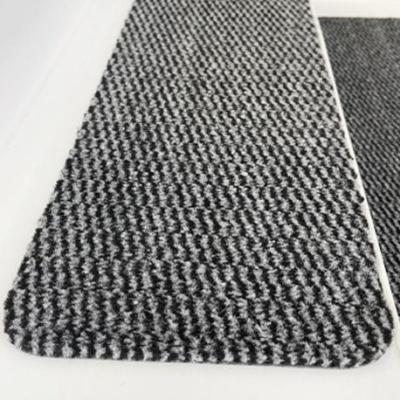 China DONGWO Washable High Quality Tufted Stair Mat Polyester Rug 100% Anti-Slip PVC Backing For Safety for sale