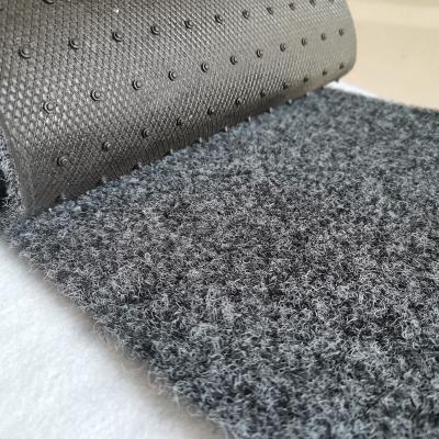 China Eco-friendly.anti-slip.water-proof Gray Car Styling Carpet Floor Mat Single Velvet Carpet Anti Slip Outdoor Gray PVC Backing Automobile Mats For Cars for sale