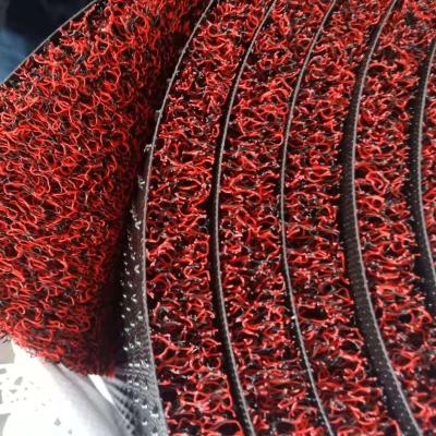 China Washable PVC Coil Mat In Roll With Double Color Mix Spike Backing Car Mats Using In Car for sale