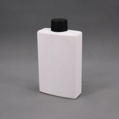 China Personal Care Square Shape Plastic Bottle HDPE 180ML 6oz PE Lotion Bottle Packaging With Screw Cap Lotion Pump for sale