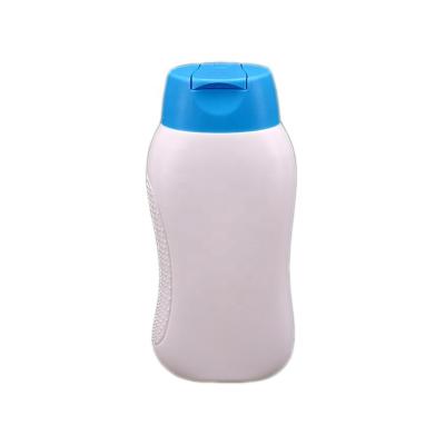 China Recyclable HDPE 300ml Bottle Hair Care Shampoo PE Bottle Height Body Shape Bottle With Flip Top Cap Tightened Top for sale