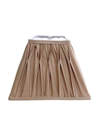 China Retro Lampshade Palace Style Bowtie Pleated Square Antique Classical European Folding Lamp Shade (Bell) for sale