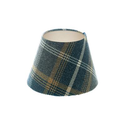 China Contemporary Navy Blue Fabric CANVAS Lamp Shades, Wholesale Customized Moroccan Cone Lamp Shades For Bedroom for sale