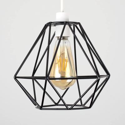 China DIY Vintage Antique Wire Metal Basket Cage Ceiling Light / Lampshade Frame for sale