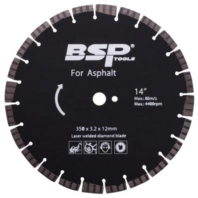 China Asphalt 14INCH 350MM Diamond Cutting Disc High Quality for Asphalt with Fast Cutting Speed for sale