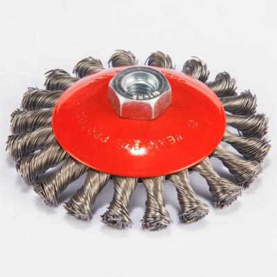 China Cleanging 4.5 Inch Twisted Knot Bevel Brush Wire Power Brush for sale