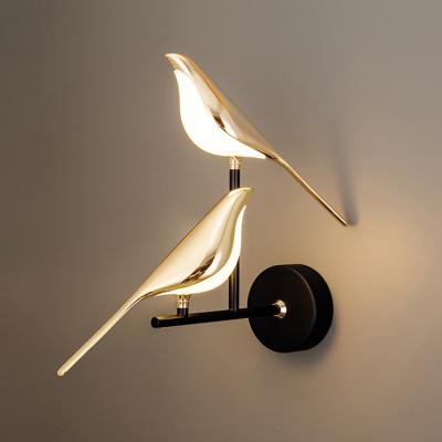 China Modern Kasanto Lighting Bird Shape Wall Sconce Singel Postmodern Bird Led Hanging Wall Lamp for sale