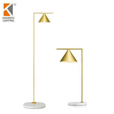 China Hot Sale Modern Vintage Floor Lamp Stand Iron Gold Black Modern Floor Lamp For Zhongshan Living Room Hotel Office Decoration for sale