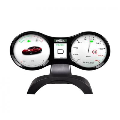 Cina LCD leggero d'avvertimento selezionabile di Y Instrument Cluster Panel del Tesla Model a 4,3 pollici in vendita