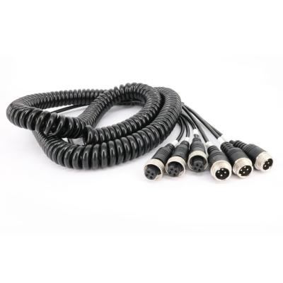 China Accesorios de la cámara del coche del ODM de la PU 4 Pin Reversing Camera Extension Cable de la FCC en venta