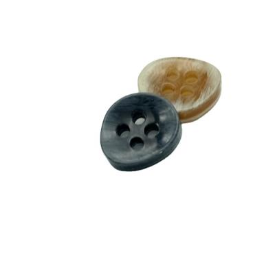 China Factory Nickel Free Customize Irregular Resin Buttons 4-Holes Button For Clothing for sale