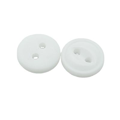 China Factory Nickel Free Customize Thin Edges Resin Plastic Button 2 Holes Round Fisheye Resin Buttons 18L Buttons For Shirt Clothing for sale